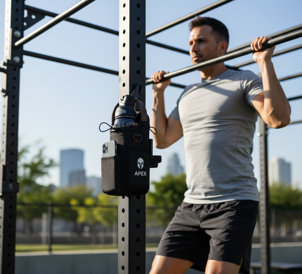 APEX Magnetic Gym Bag with Bottle Holder - Large Capacity Sports Bag