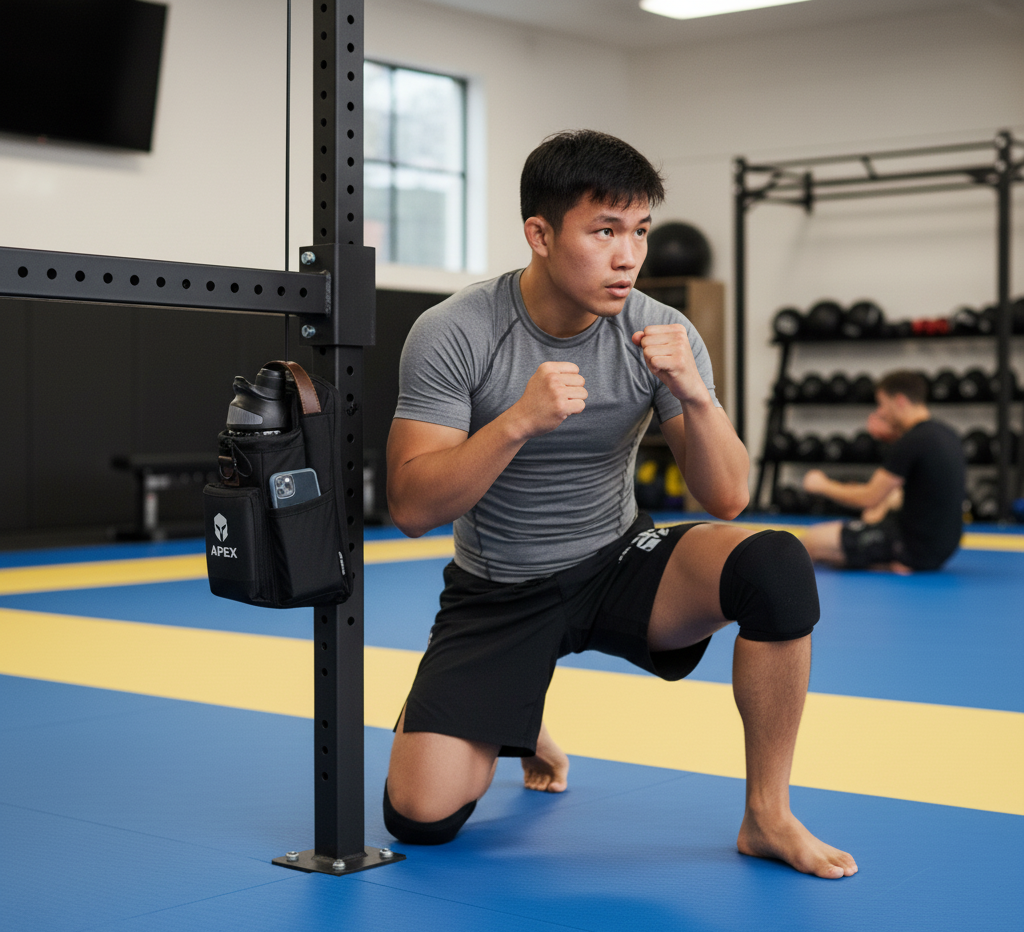 APEX Magnetic Gym Bag with Bottle Holder - Large Capacity Sports Bag