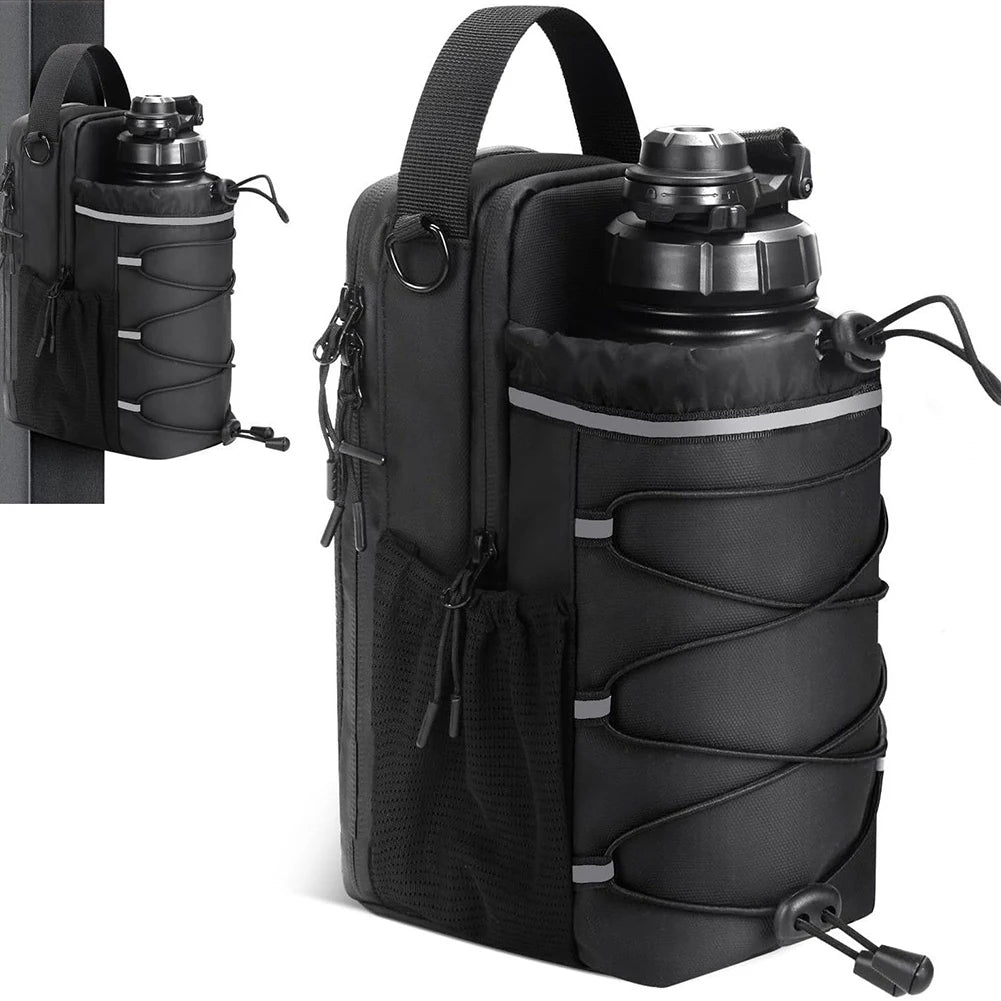 Fibonacci Magnetic Crossbody Gym Bag - Premium Bottle Holder with Phone Pocket