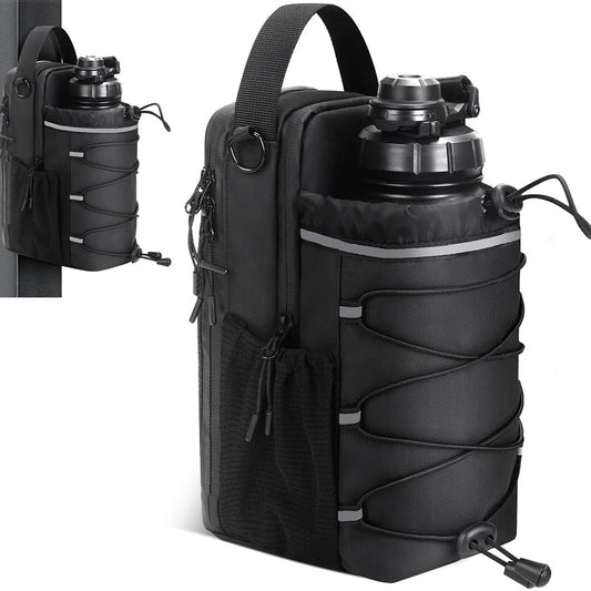 Fibonacci Magnetic Crossbody Gym Bag - Premium Bottle Holder with Phone Pocket