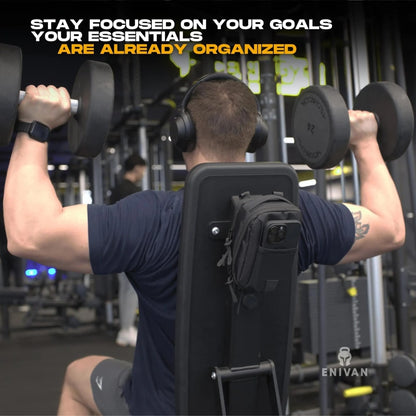 Enivan Magnetic Gym Bag with Phone Pocket - Water-Repellent & Ultra-Lightweight