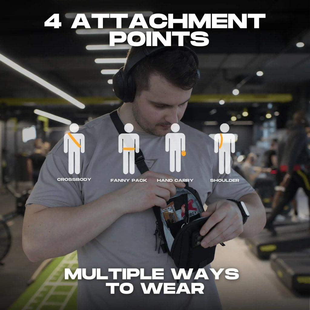 Enivan Magnetic Gym Bag with Phone Pocket - Water-Repellent & Ultra-Lightweight