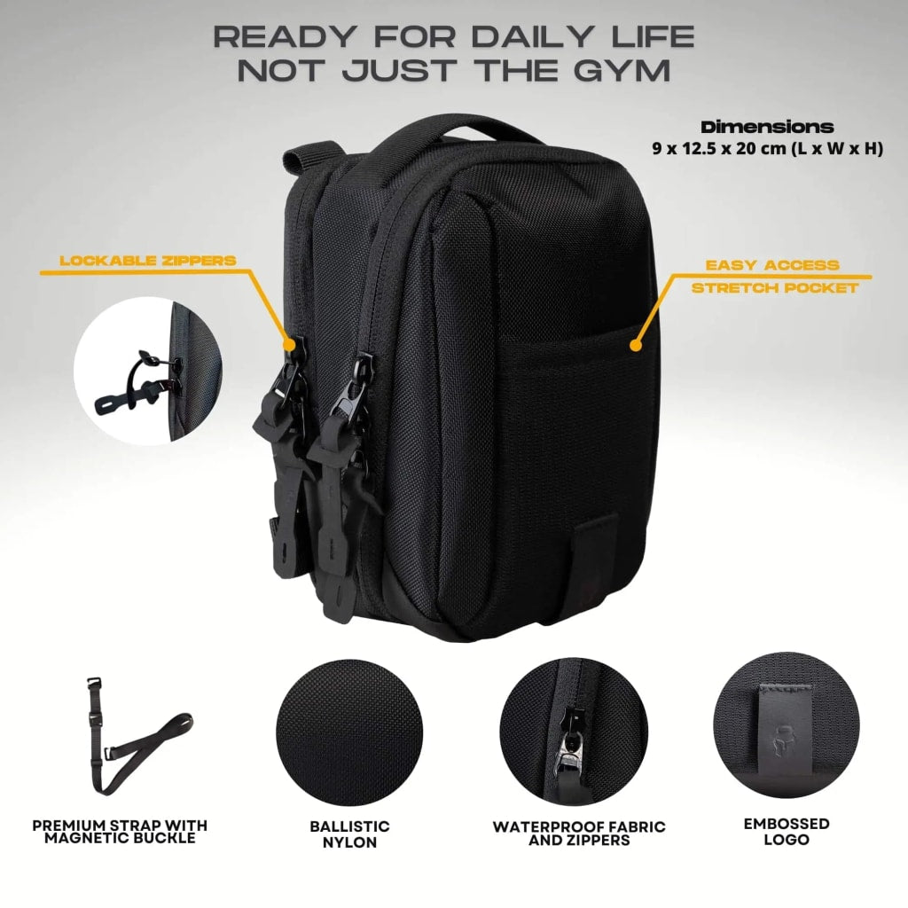 Enivan Magnetic Gym Bag with Phone Pocket - Water-Repellent & Ultra-Lightweight