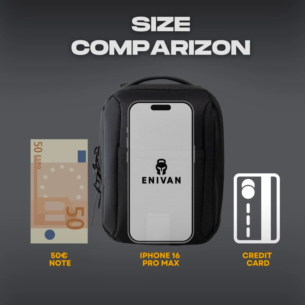 Enivan Magnetic Gym Bag with Phone Pocket - Water-Repellent & Ultra-Lightweight